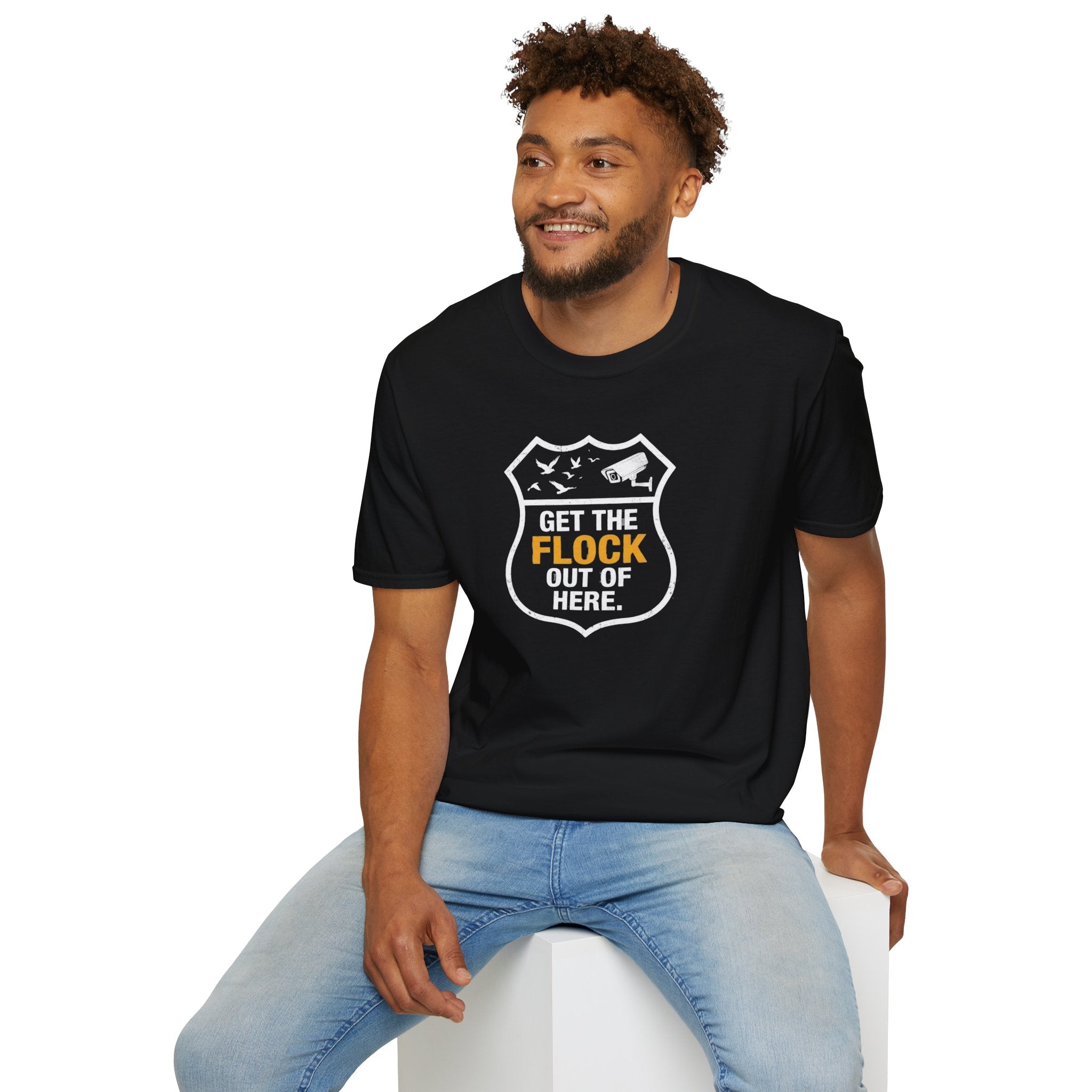 Get the Flock Out of Here T-Shirt — Funny Anti-Flock Protest Shirt