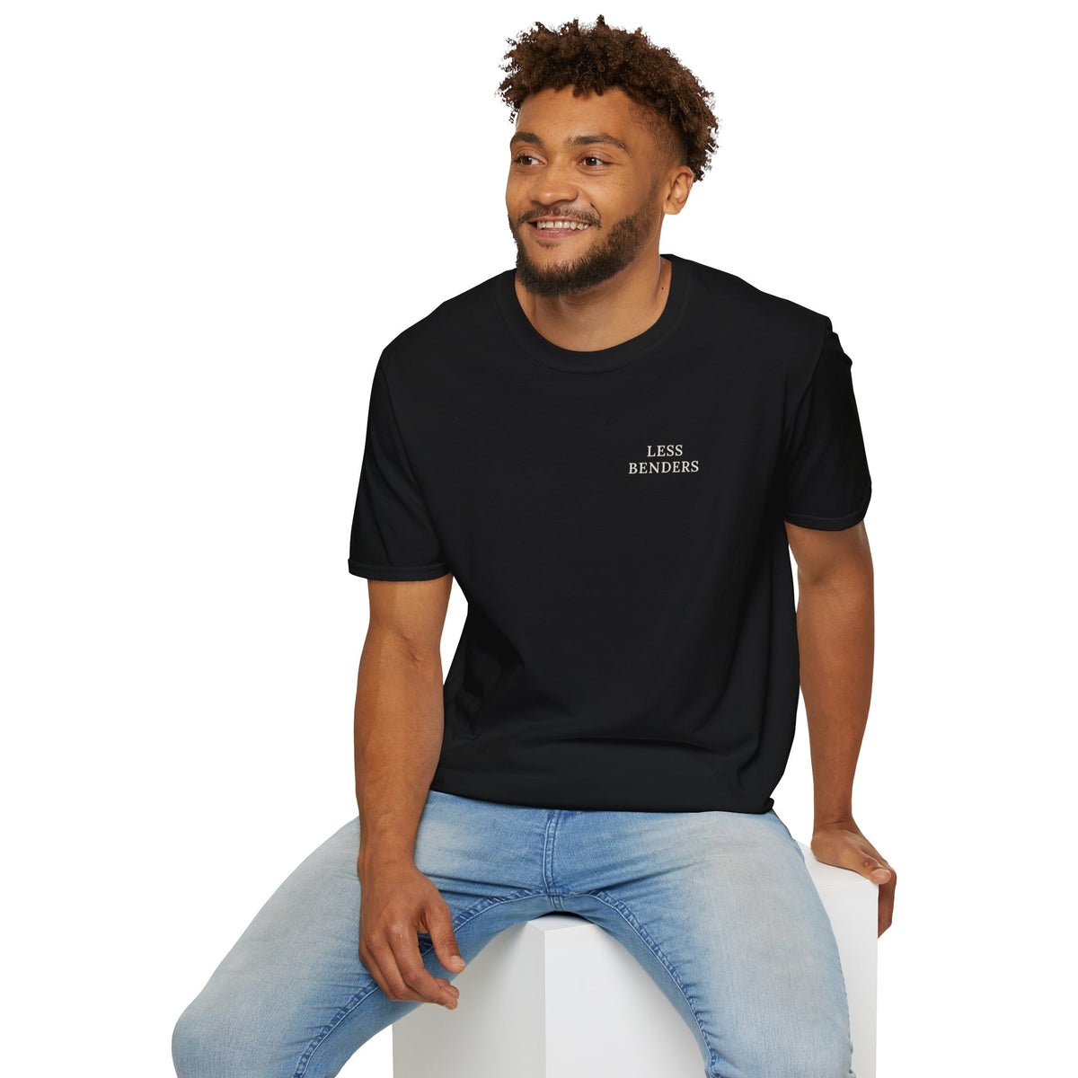 LESS BENDERS MORE FUN Front/Back Print Retro T-Shirt | Made For the Terminally Conscious