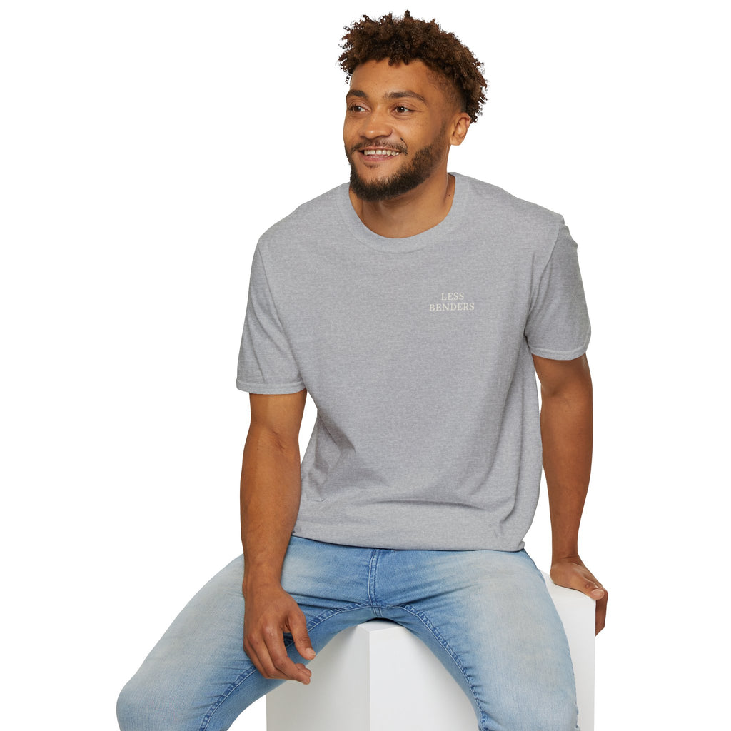 LESS BENDERS MORE FUN FRONT/BACK PRINT Graphic T-Shirt - Made For the Terminally Conscious