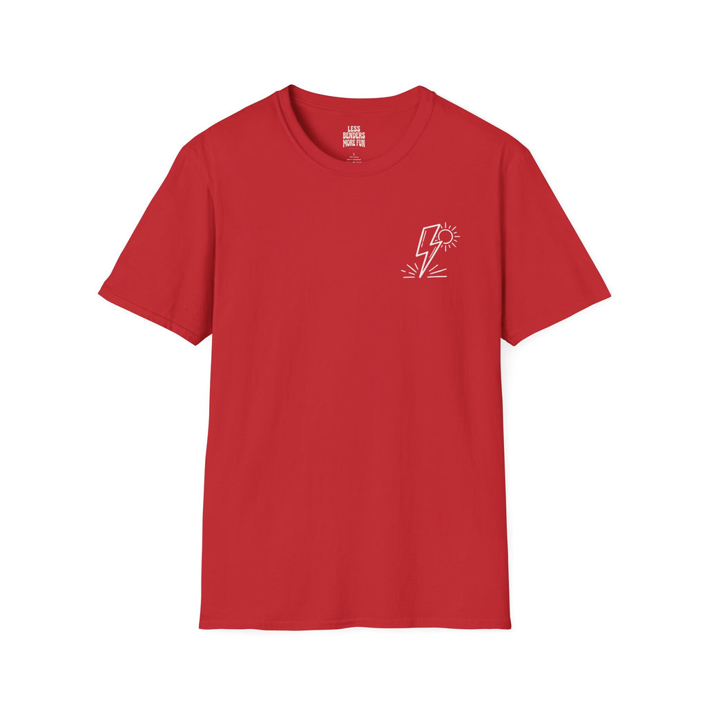 LESS BENDERS MORE FUN - Front Print Graphic T-Shirt - Made For the Terminally Conscious