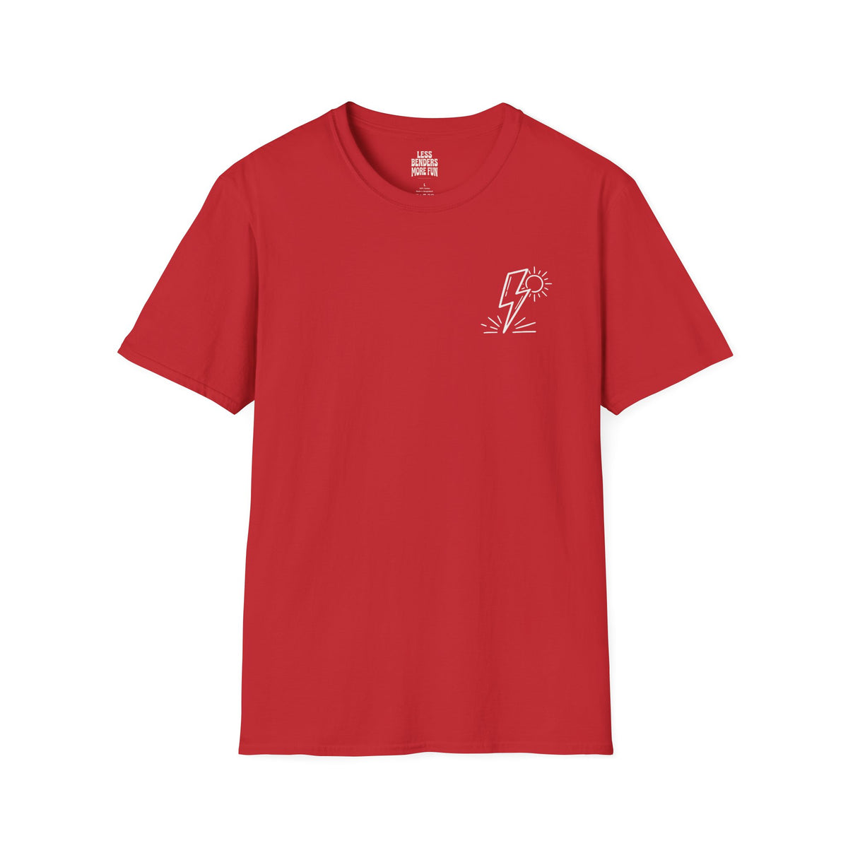 LESS BENDERS MORE FUN - Front Print Graphic T-Shirt - Made For the Terminally Conscious