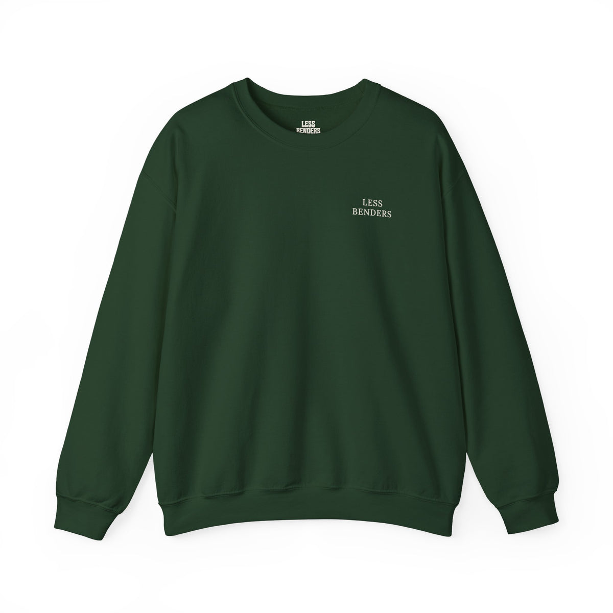 LESS BENDERS MORE FUN Crewneck Sweatshirt - Made For the Terminally Conscious | Front Only