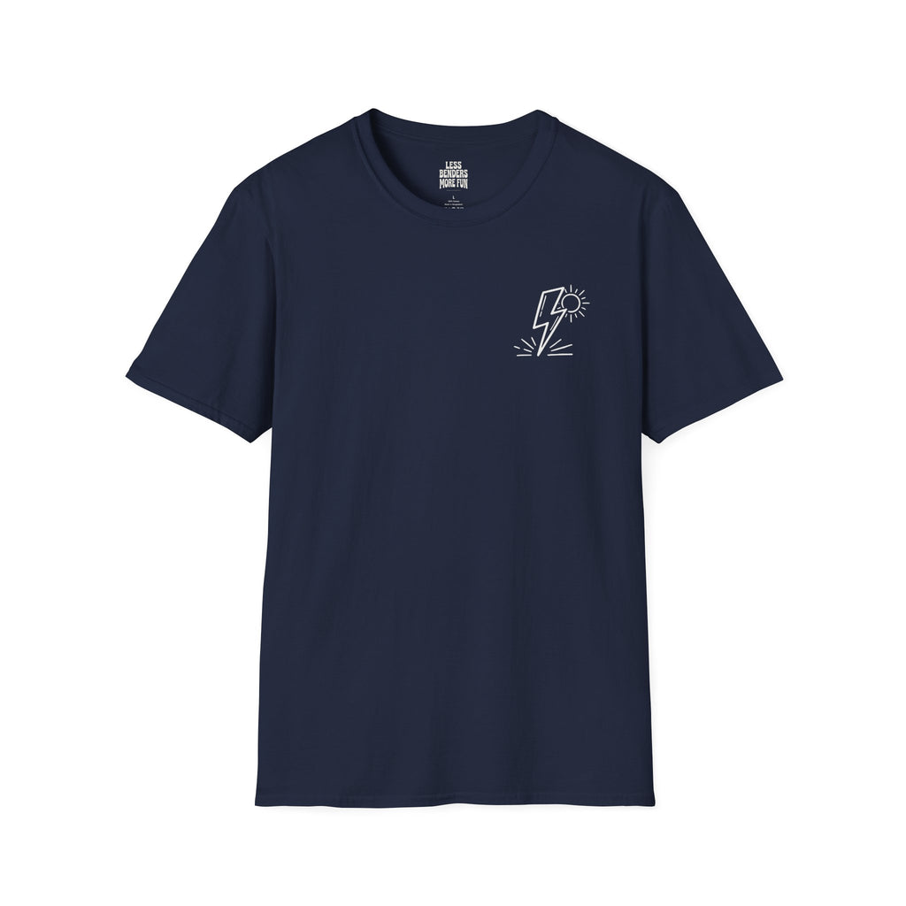 LESS BENDERS MORE FUN - Front Print Graphic T-Shirt - Made For the Terminally Conscious
