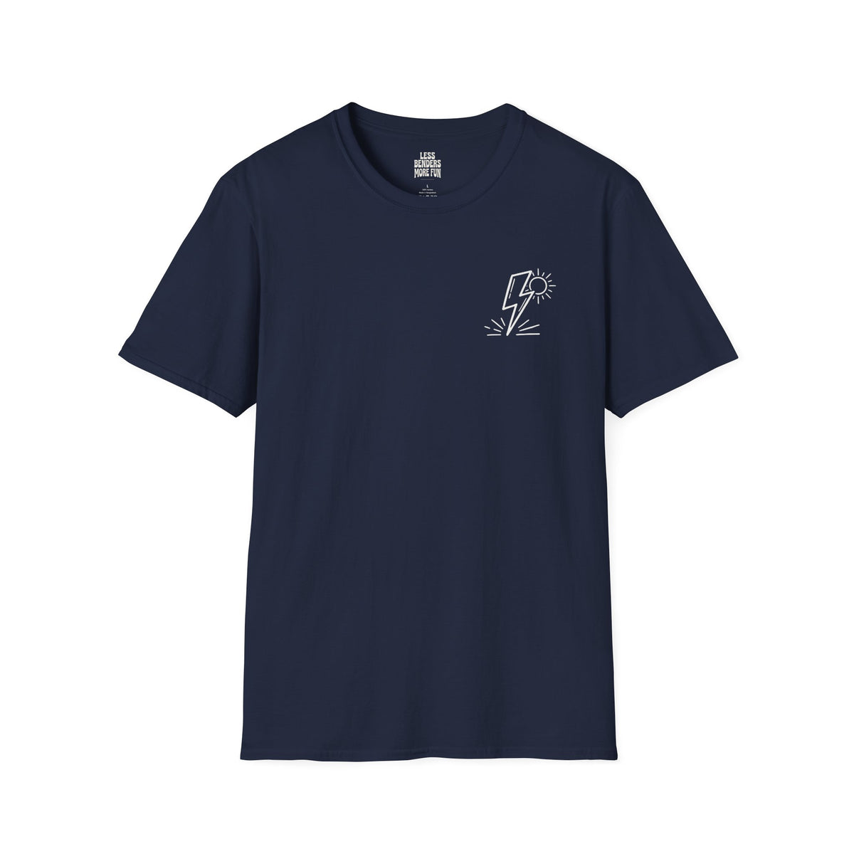 LESS BENDERS MORE FUN - Front Print Graphic T-Shirt - Made For the Terminally Conscious