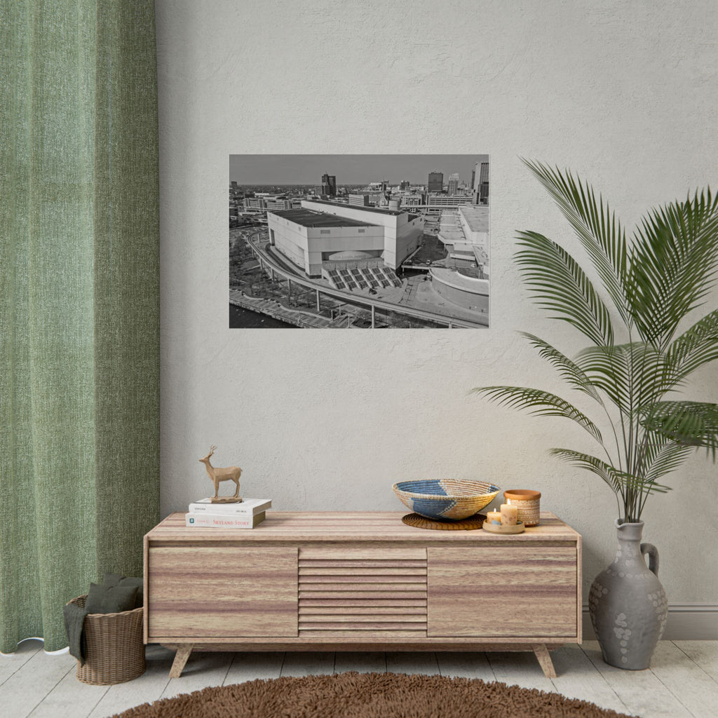 Joe Louis Arena | Before The Wrecking Ball (2019) | Detroit Architectural Poster — Black & White Print