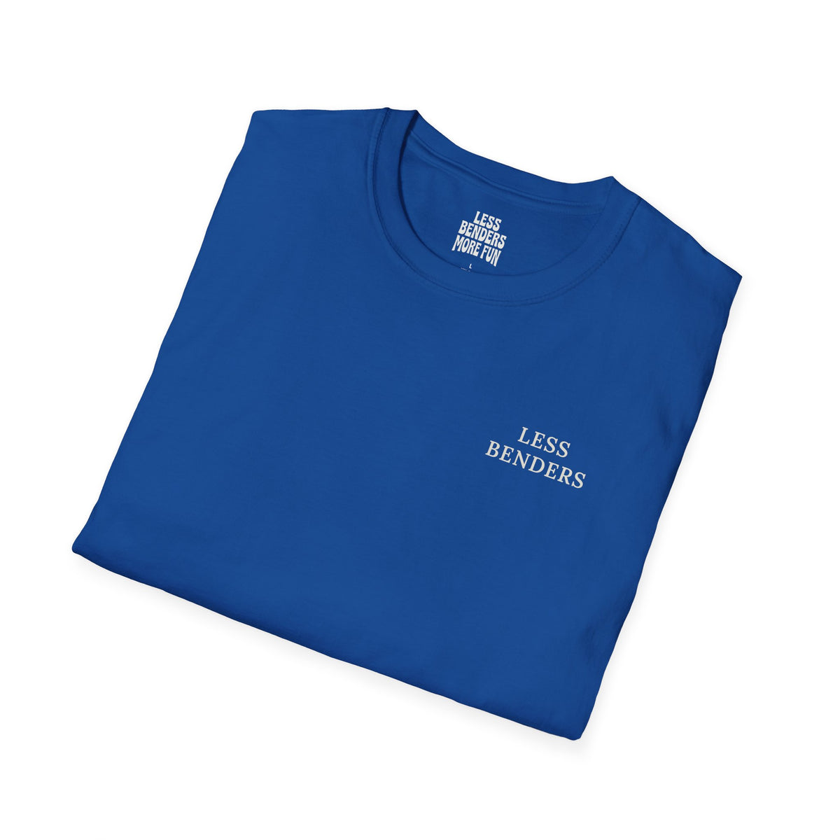 LESS BENDERS MORE FUN Front/Back Print Retro Smiley T-Shirt | Made For the Terminally Conscious
