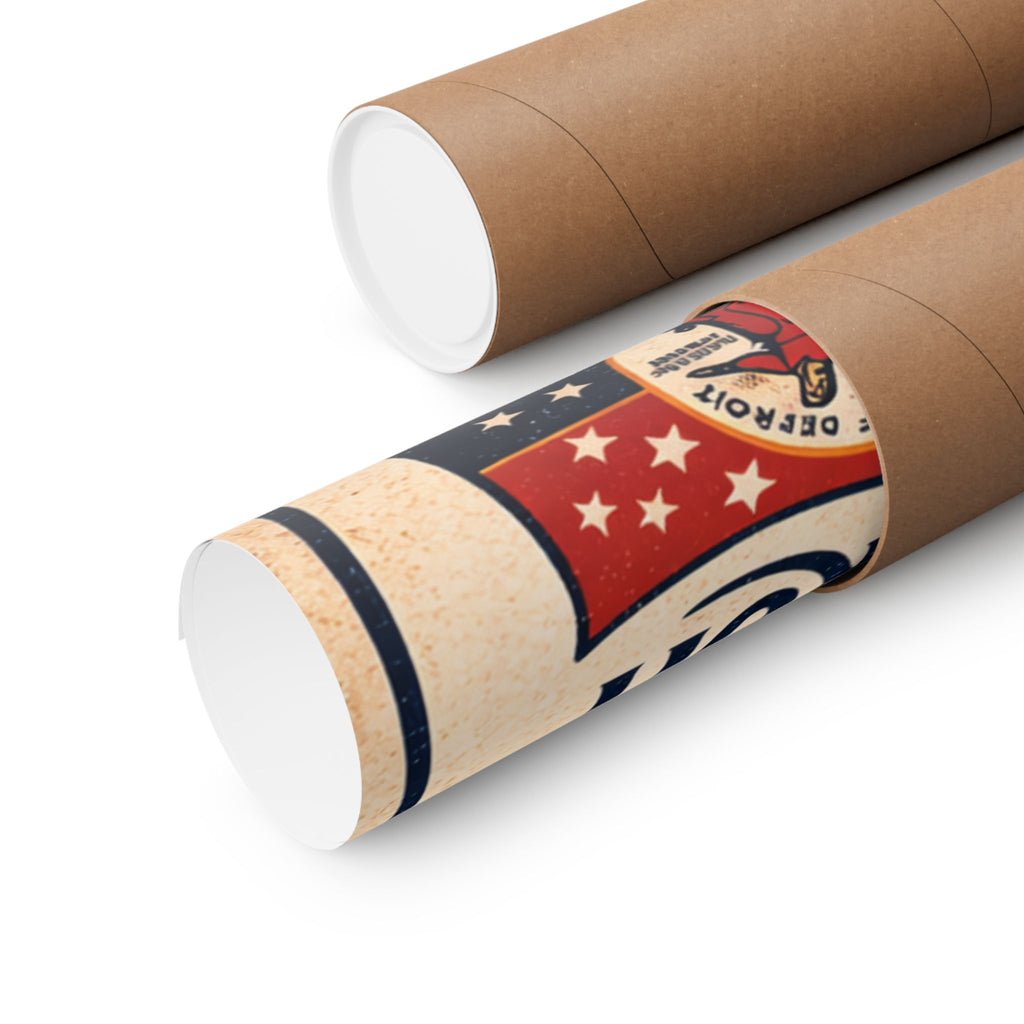 Detroit Dive Bars Rolled Poster | Vintage Map Wall Art