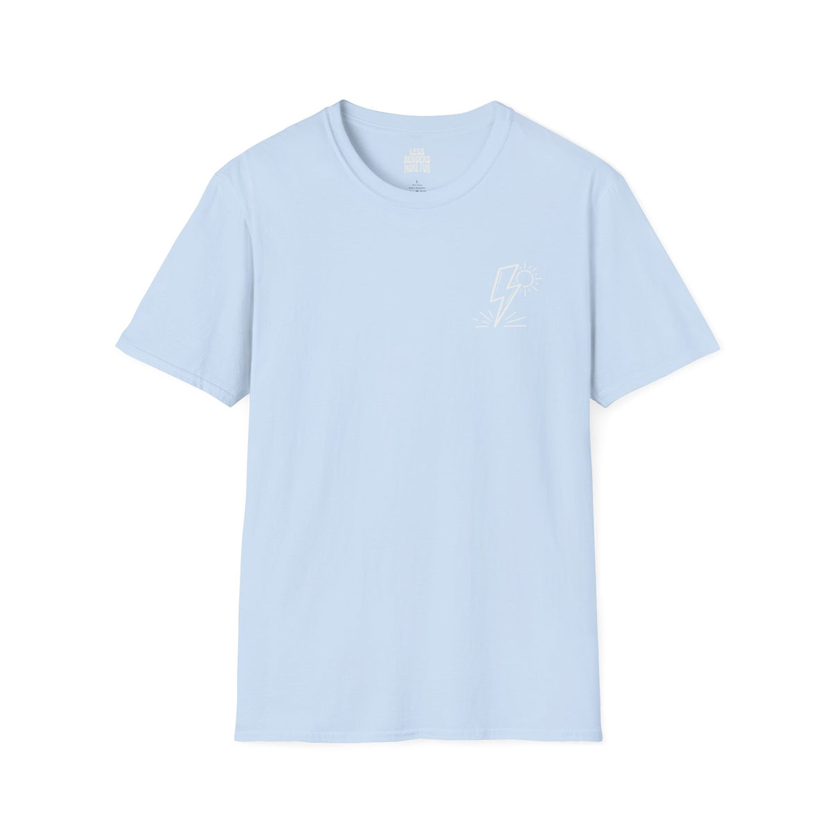 LESS BENDERS MORE FUN - Front Print Graphic T-Shirt - Made For the Terminally Conscious