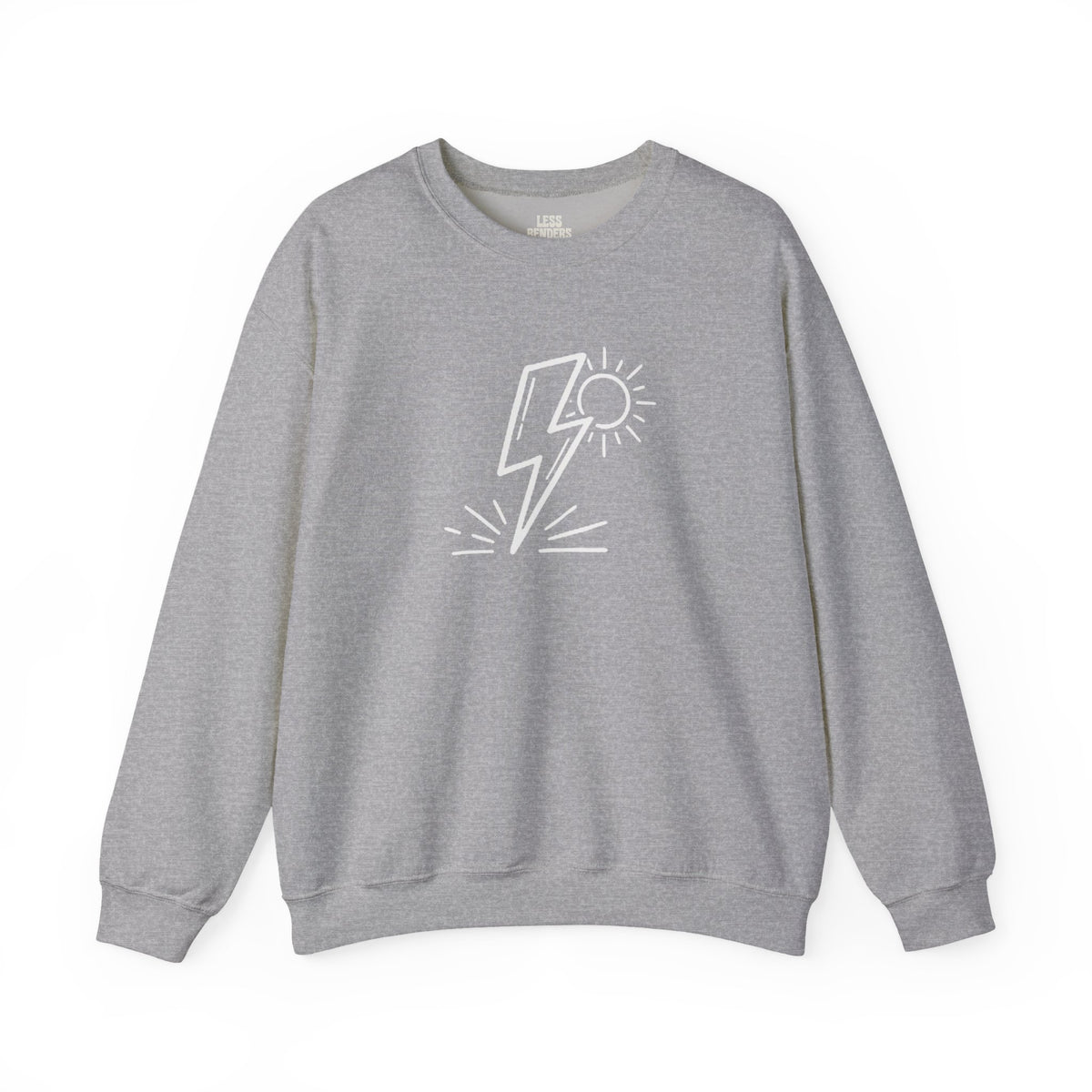 LESS BENDERS MORE FUN FRONT/Back Print Crewneck Sweatshirt - Made For the Terminally Conscious