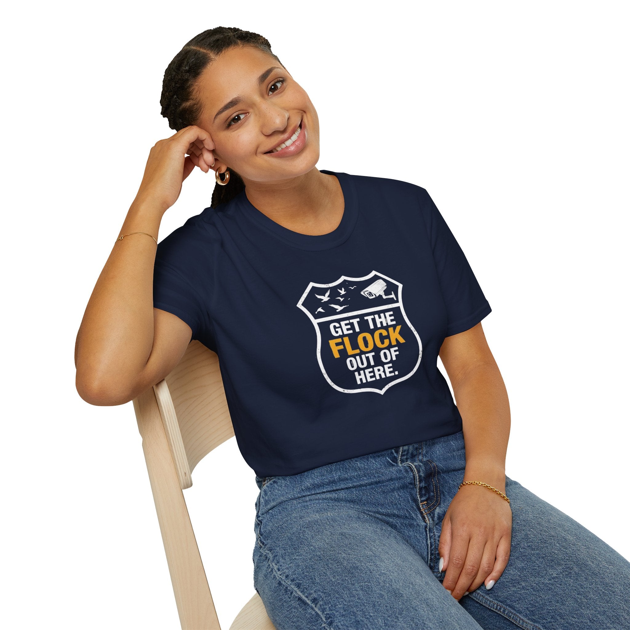 Get the Flock Out of Here T-Shirt — Funny Anti-Flock Protest Shirt