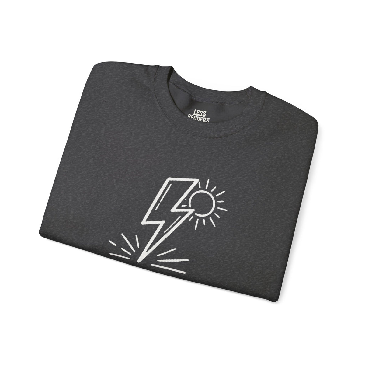LESS BENDERS MORE FUN FRONT/Back Print Crewneck Sweatshirt - Made For the Terminally Conscious