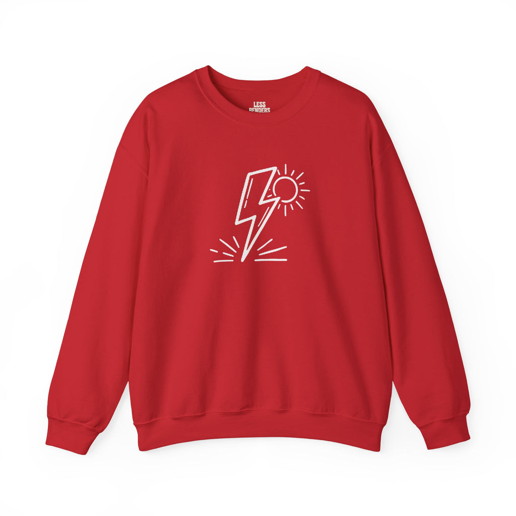 LESS BENDERS MORE FUN FRONT/Back Print Crewneck Sweatshirt - Made For the Terminally Conscious