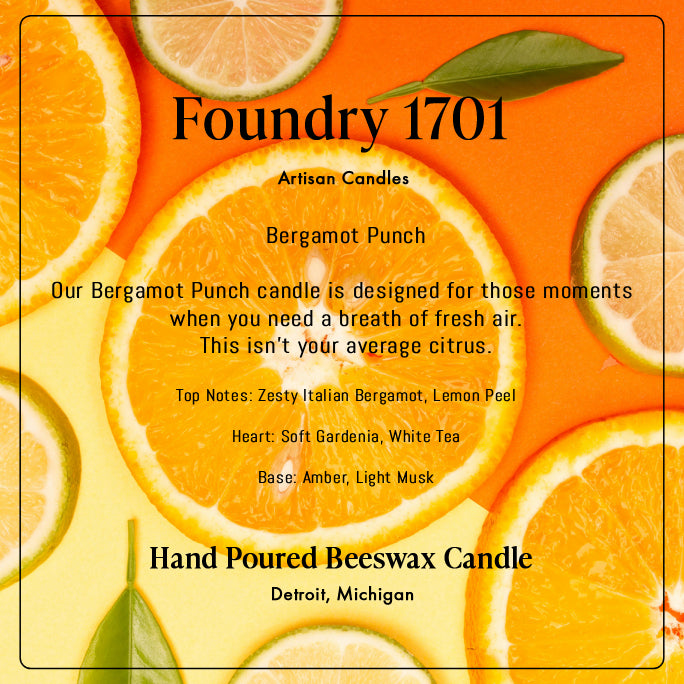 Bergamot | Beeswax Candle