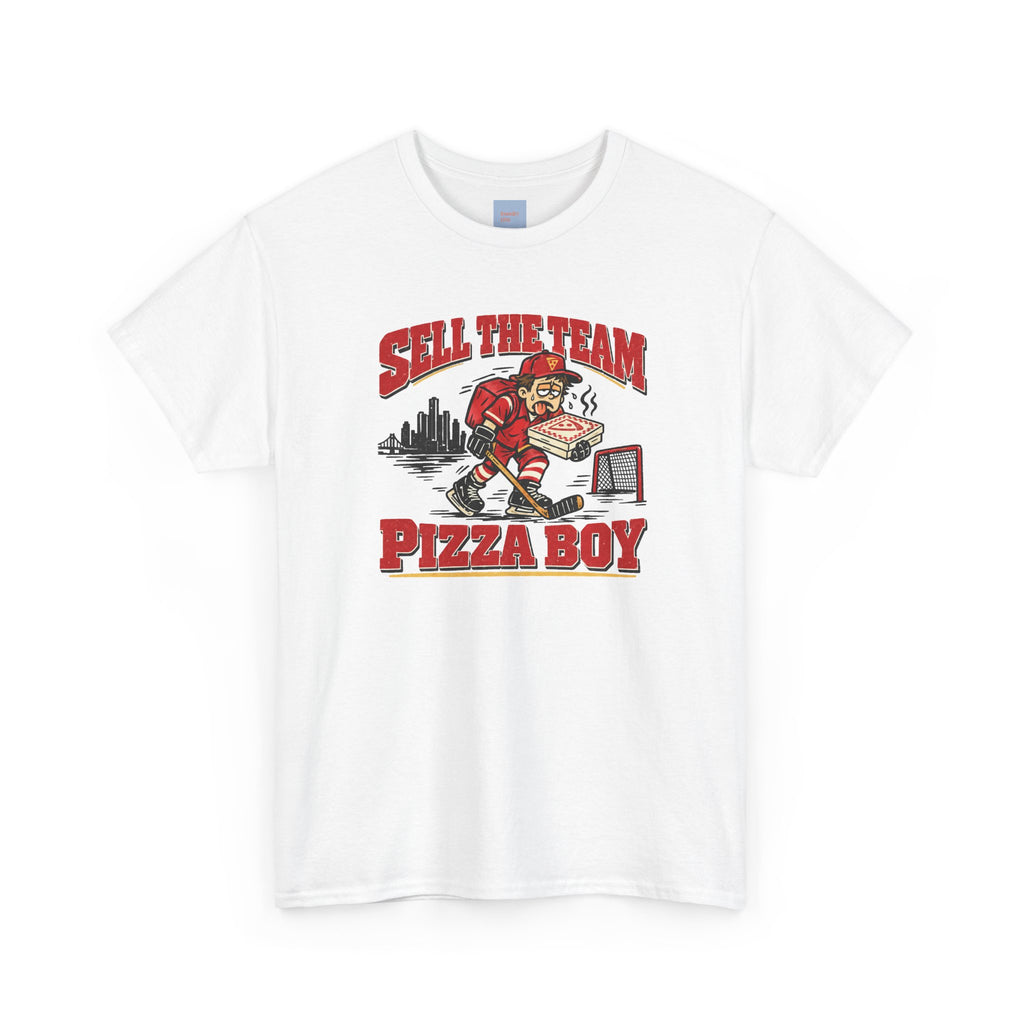 Detroit Hockey – Retro 'Sell The Team Pizza Boy' Graphic Tee