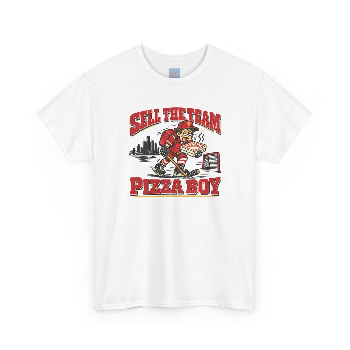 Detroit Hockey – Retro 'Sell The Team Pizza Boy' Graphic Tee