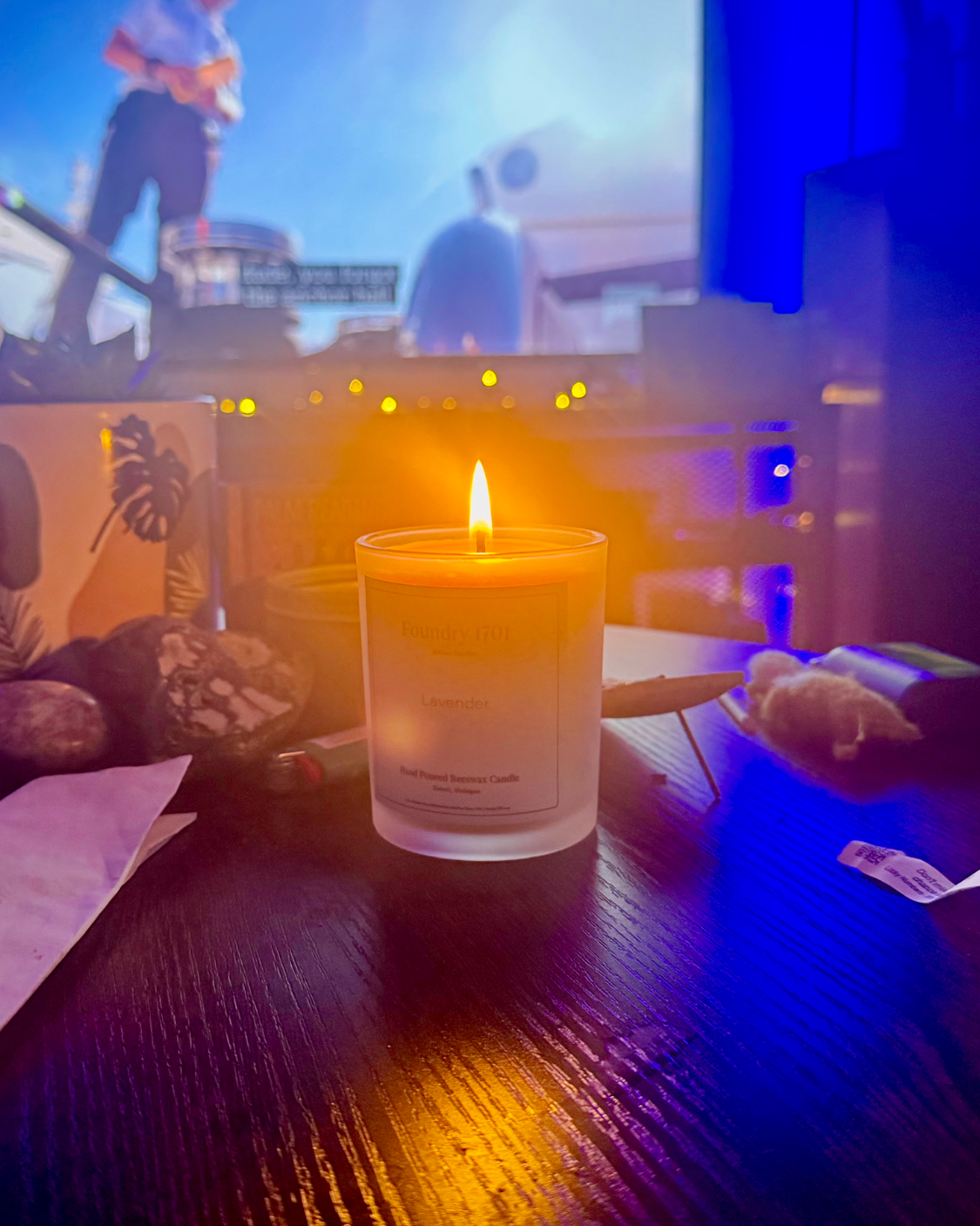 Lavender + Light Beeswax Candle