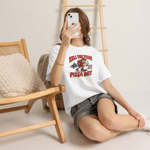 Detroit Hockey – Retro 'Sell The Team Pizza Boy' Graphic Tee