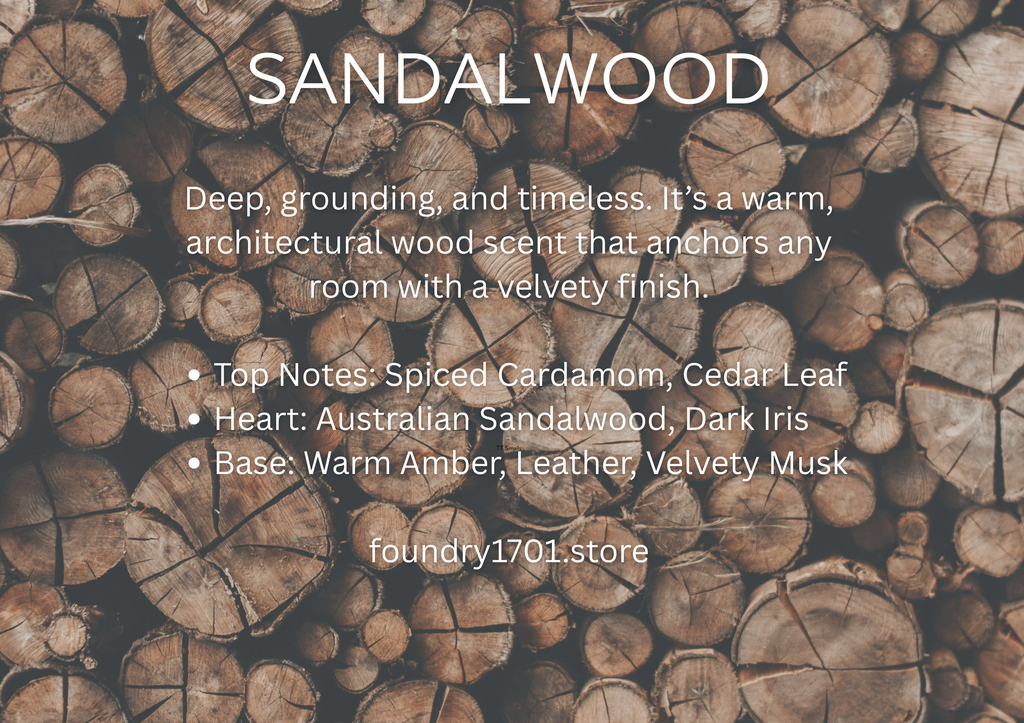 The perfect pairing. Beeswax and Sandalwood.