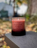 Whiskey Glass - 8.5oz Sandalwood Beeswax Candle